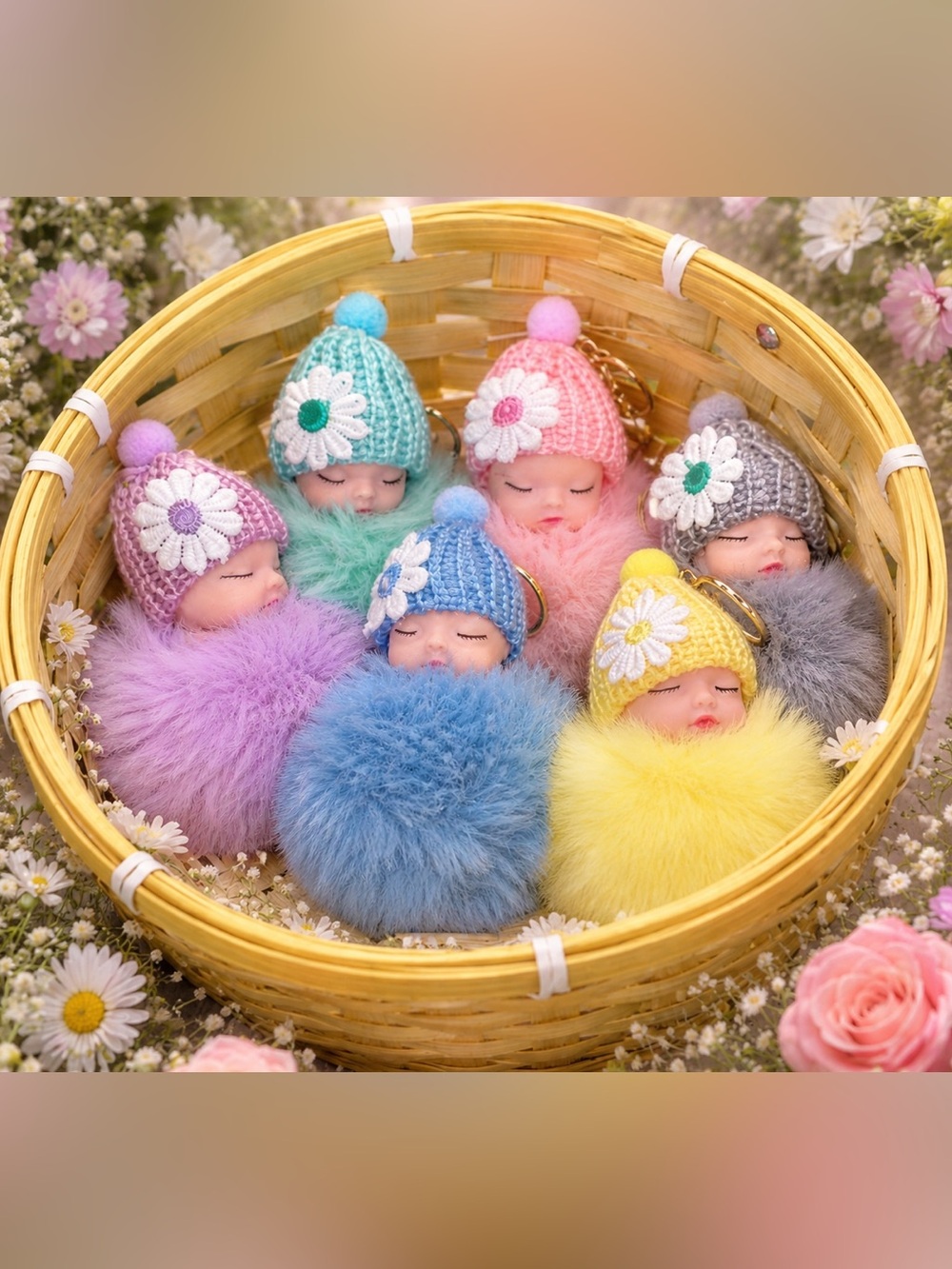 Baby Pom Keychain/Bag Charm